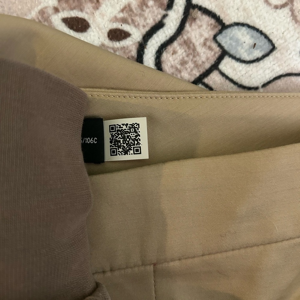 Ralph Lauren Double -Faced Stretch Cotton Pant in Birch Tan Size 16W - Picture 8 of 12